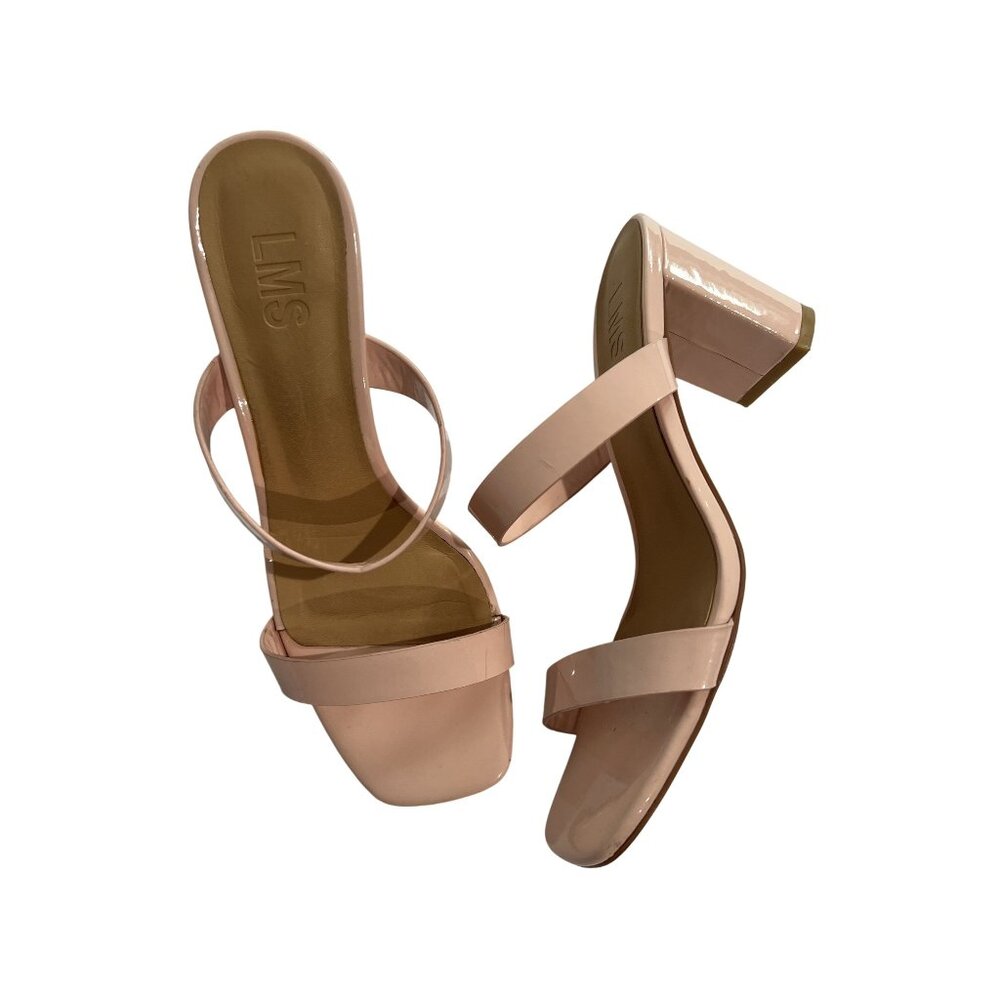 LMS Rachel Leather Sandals in Pale Pink